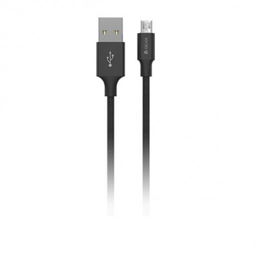  Devia Pheez Series Cable for Micro USB (5V 2.4A,25CM) black 