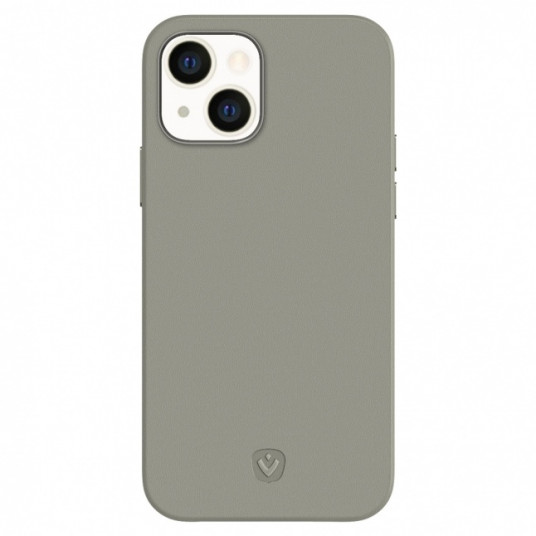 Dėklas VALENTA iPhone 13 Luxe Leather Grey