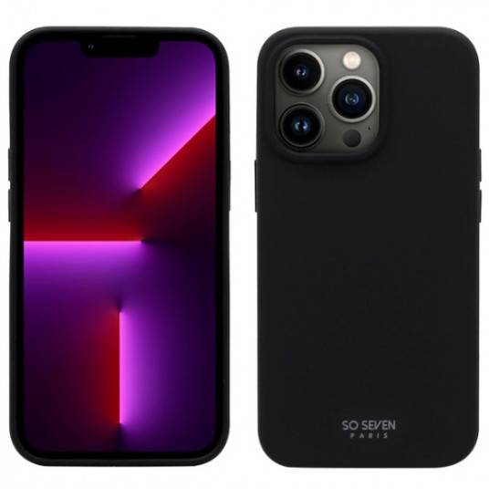  Dėklas SO SEVEN iPhone13 Pro Max Smoothie Silicone Black 