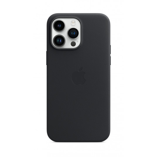  Dėklas iPhone 14 Pro Max Leather Case with MagSafe - Midnight 