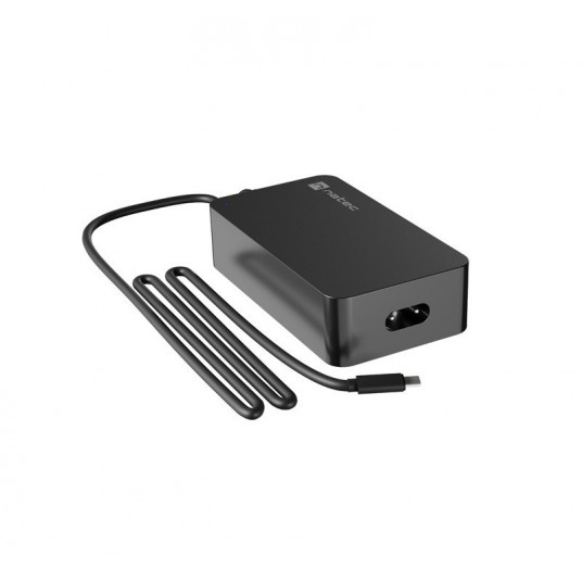  Natec USB Charger 65W Grayling 2.70 m, Black 