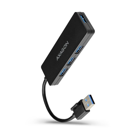  USB šakotuvas AXAGON HUE-G1A 4x USB3.2 Gen 1 SLIM hub w. 14cm USB Type-A cable 