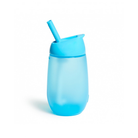 MUNCHKIN gertuvė su šiaudeliu SIMPLE CLEAN, 237ml, blue, 12m+, 90018