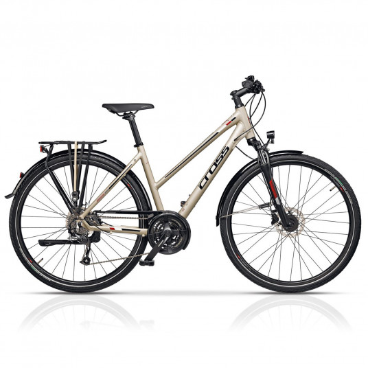 Moteriškas dviratis CROSS Travel Trek 28" dydis 19" (48cm) (ruda)