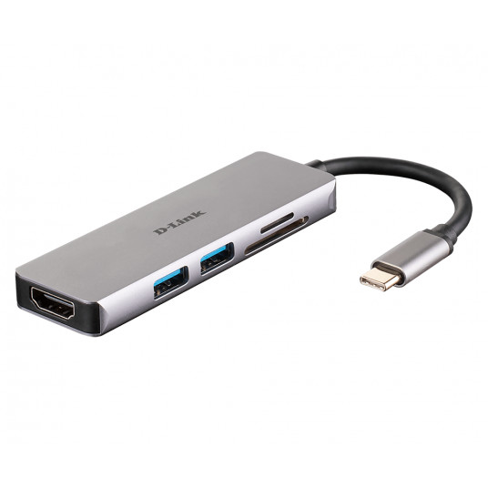  D-Link 5-in-1 USB-C™ Hub with HDMI and SD/microSD Card Reader DUB-M530	 0.11 m 