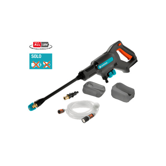  Vidutinio slėgio akumuliatorinė plovykla Gardena „AquaClean 24 / 18V P4A“ 14800-55 