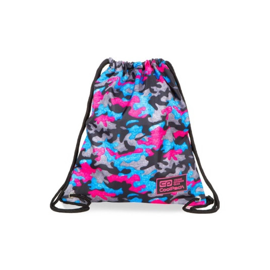  Maišelis sportinei aprangai CoolPack Sprint Line Camo Fusion Pink 