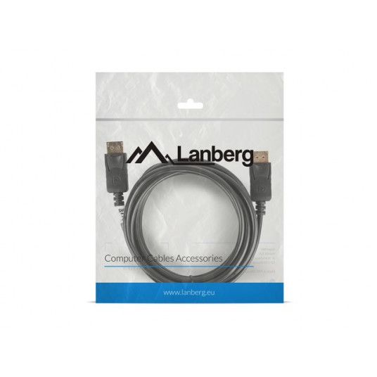  Lanberg CA-DPDP-10CC-0030-BK „DisplayPort“ kabelis 3 m Juoda 