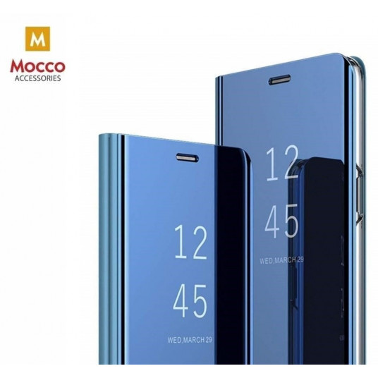 Mocco Clear View Cover Case For Huawei P Smart 2021 Blue