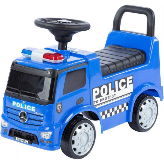  Paspiriama mašinėlė MERCEDES BENZ POLICE, mėlyna 