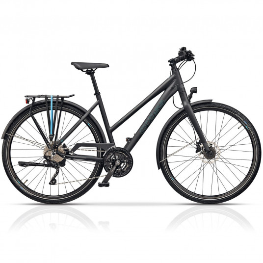  Dviratis CROSS QUEST Trek Lady 28" 30G dydis 18" (45cm) (juoda matinė) 