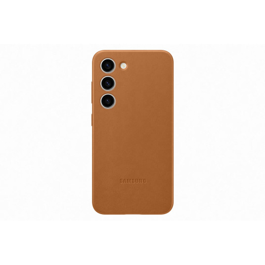  Dėklas Samsung Galaxy S23 Leather Cover, Camel VS911LAE 