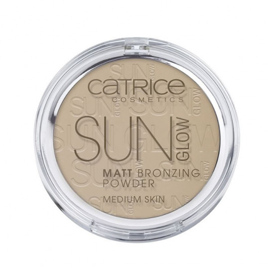  CATRICE Sun Glow Matt Bronzing Powder Water Resistant Medium Skin puder br zuj cy 030 Medium Bronze 9 5g 