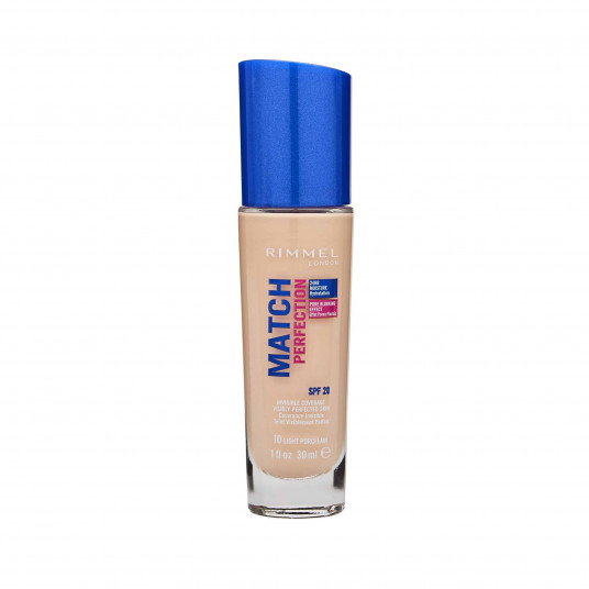  RIMMEL Match Perfection SPF20 010 Light Porcelain 30ml 