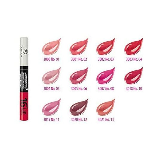 Dermacol 16 Hour Long Lasting Liquid Lipstick Lip Plumper Balm Color