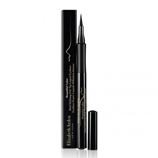  Elizabeth Arden Beautiful Color Bold Defining Felt Tip Liquid Eyeliner Black 