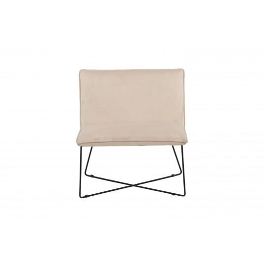  Fotelis X-lounge - beige velvetas 