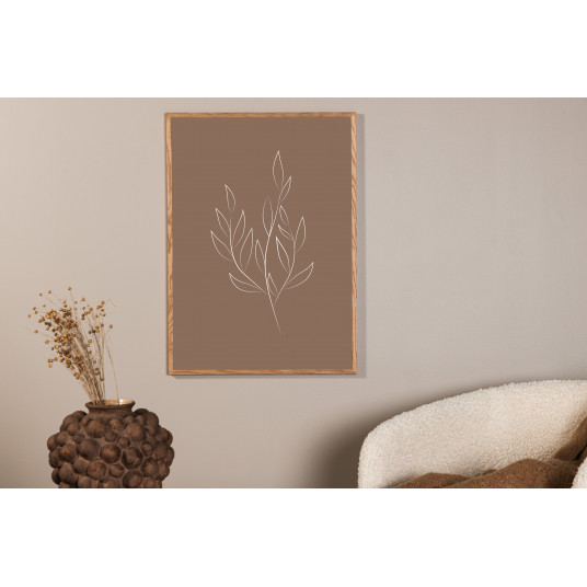 Paveikslas - Drawed leaf - 21x30