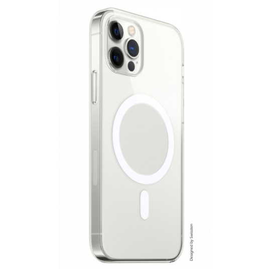 Swissten Clear Jelly MagStick Apple iPhone 12 Pro Max Transparent