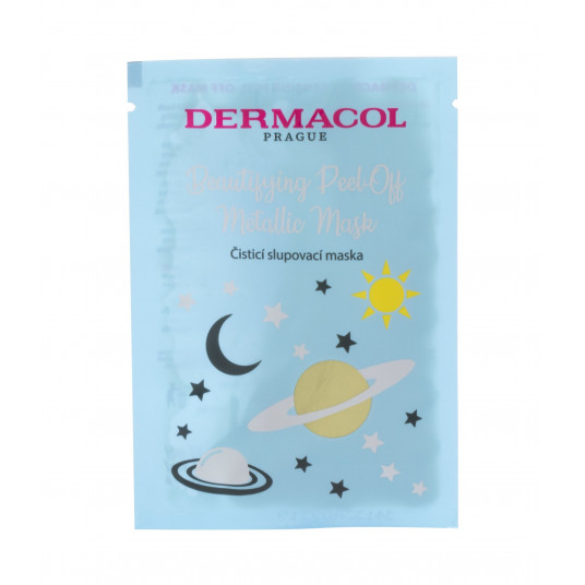  Dermacol Beautifying Peel off Metallic Mask Cleansing 15ml Face Mask 