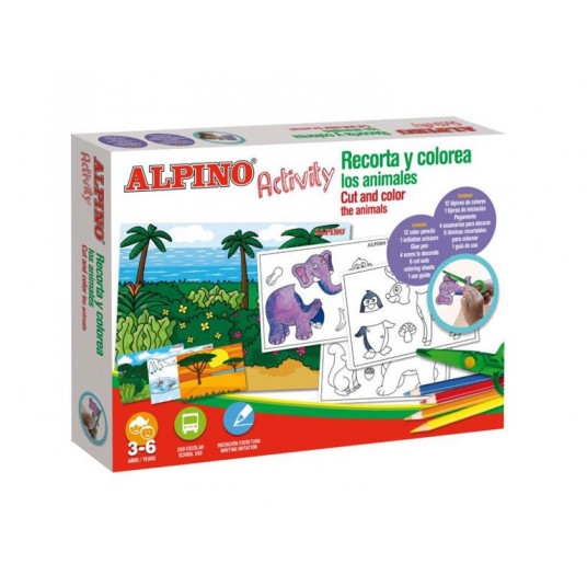  Rinkinys Iškirpti ir nuspalvinti ALPINO Activity 