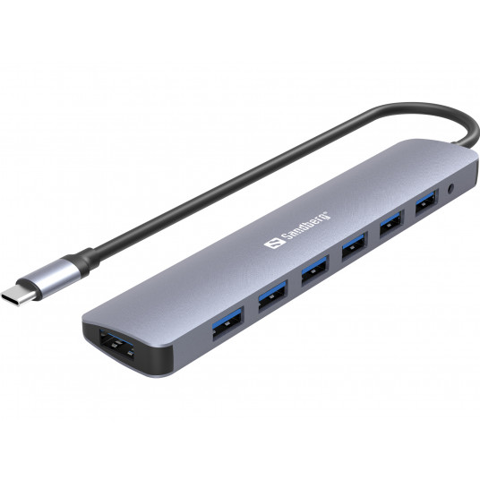  Sandberg 136-40 USB-C to 7 x USB 3.0 Hub 