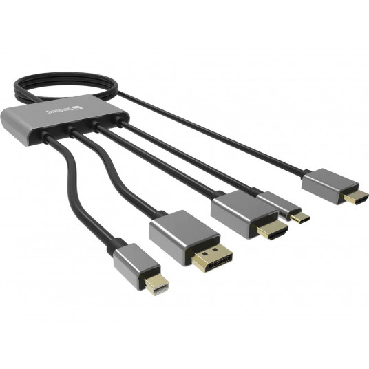  Sandberg 509-21 All-In-1 Display Adapter Hub 
