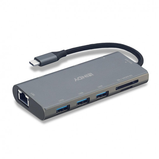  I/O DOCKING STATION USB3.2/HDMI//RJ45/VGA 43278 LINDY 