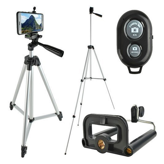  RoGer Tripod Stand / Bluetooth Remote Control / Black 