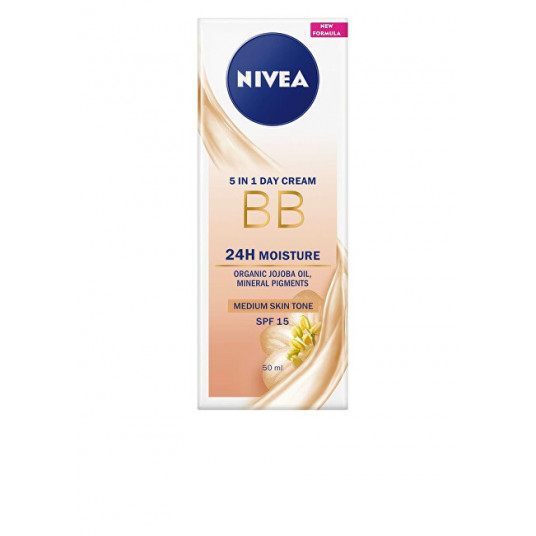 Nivea - Beautifying moisturizing cream 5 in 1 BB Cream SPF 15 (5in1 Beautifying Moisturizer) 50 ml - Light