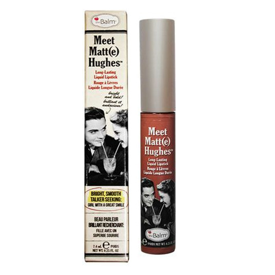 theBalm - Long-lasting liquid lipstick Meet Matt (e) 7.4 ml Hughes - Devoted Bright Red