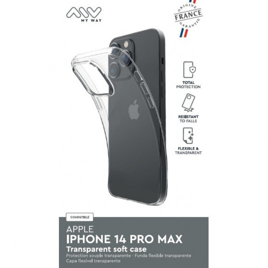  Apple iPhone 14 Pro Max France Soft Cover By My Way Transparent 