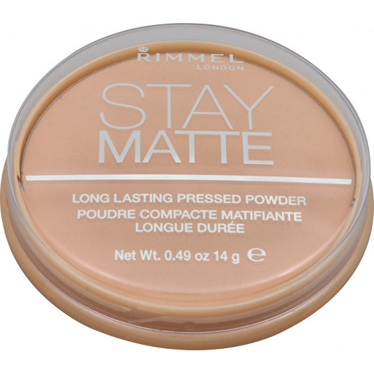 Rimmel - Mattifying powder compact Stay Matte 14 g - 009 Amber