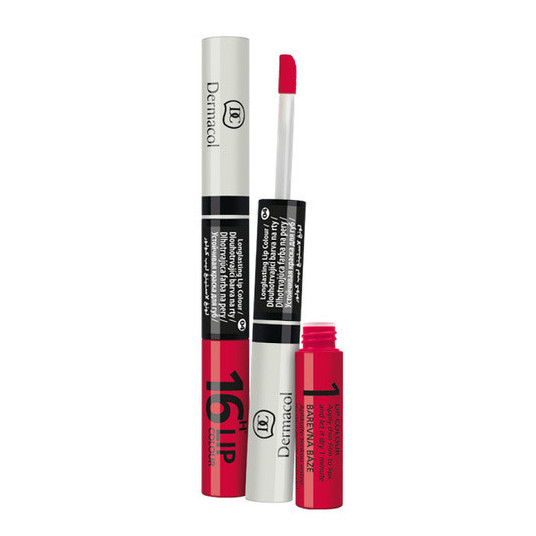  Dermacol - Long-lasting lip color and gloss 2in1 16h Lip Colour - 8 