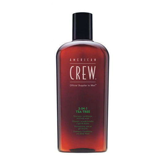  American Crew - Shampoo with Tea Tree 3in1 (Shampoo, Conditioner & Body Wash) - 450 ml 