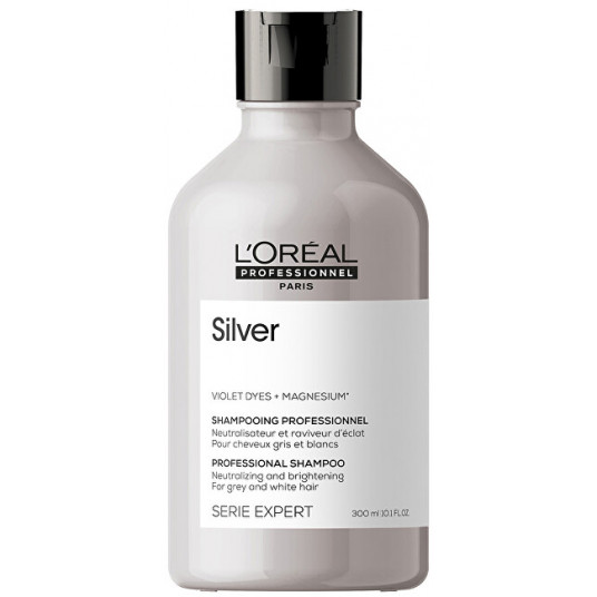 L´Oréal Professionnel - Silver Shampoo for Gray and White Hair Magnesium Silver ( Neutral ising Shampoo For Grey And White Hair ) - 300 ml