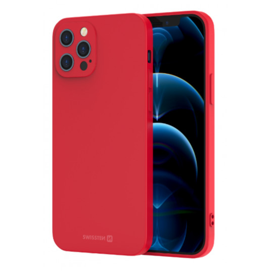 Swissten Soft Joy Silicone Case for Samsung Galaxy S21 FE Red