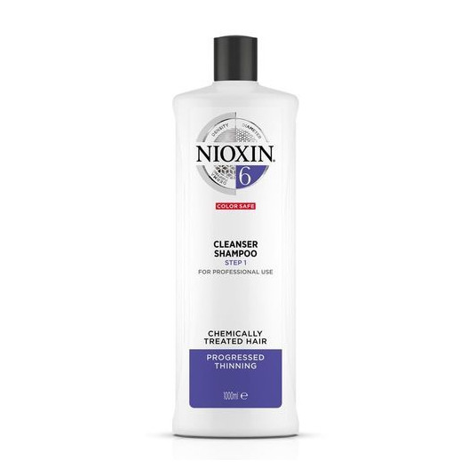  Nioxin - System 6 (Shampoo Cleanser System 6 ) for Thinning Normal to Thick Natural and Chemically Treated Hair (Shampoo Cleanser System 6 ) - 300 ml 