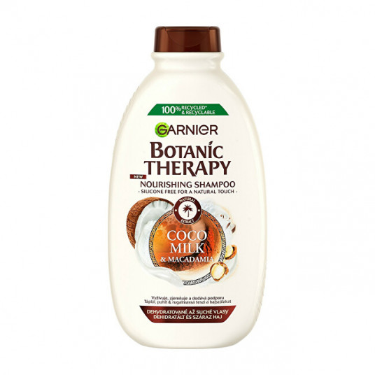 Garnier - Botanic Therapy (Coco Milk & Macadamia Shampoo) Nutritive and Soothing Shampoo for Dry and Coarse Hair - 400 ml