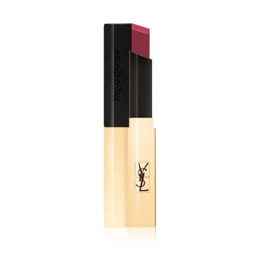 Yves Saint Laurent - Thin Frosting Lipstick with Leather Effect Rouge Pur Couture The Slim 2.2g - 23 Mystery Red
