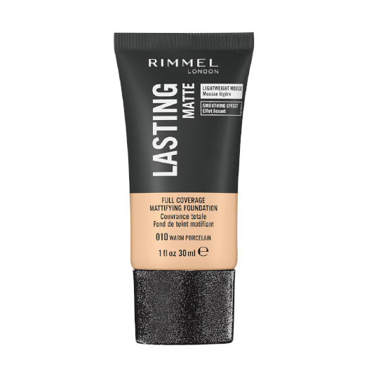 Rimmel - Lasting Matte (Full Coverage Mattifying Foundation) 30 ml - 010 Warm Porcelain