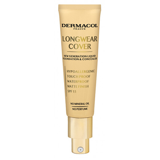 Dermacol - Longwear Cover SPF 15 (Liquid Foundation & Concealer) 30 ml - 05 Bronze