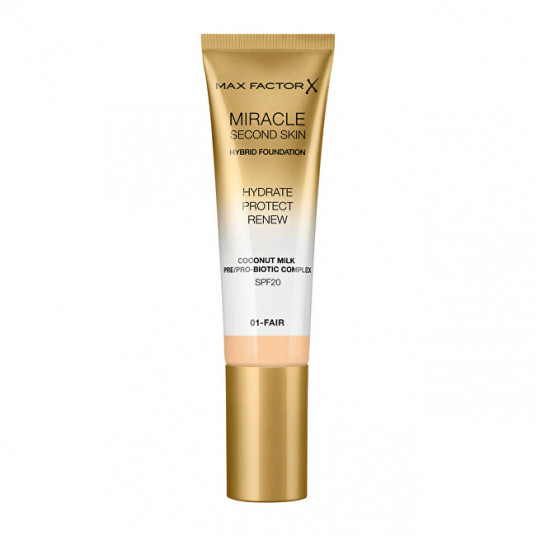 Max Factor - Miracle Touch Second Skin SPF 20 (Hybrid Foundation) 30 ml - 01 - Fair