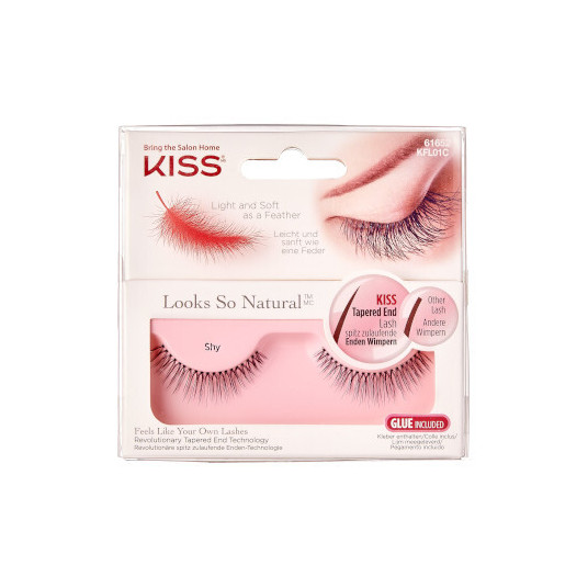  KISS - False eyelashes for a natural look Looks So Natura l 1 pair - Shy 