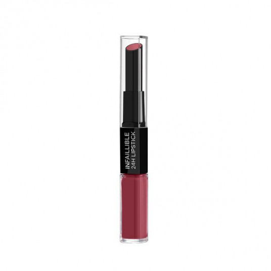 L´Oréal Paris - Long-lasting lipstick and lip gloss 2in1 Infallible 24H Paris ian Nudes 6 ml - 213 Toujours Teaberry