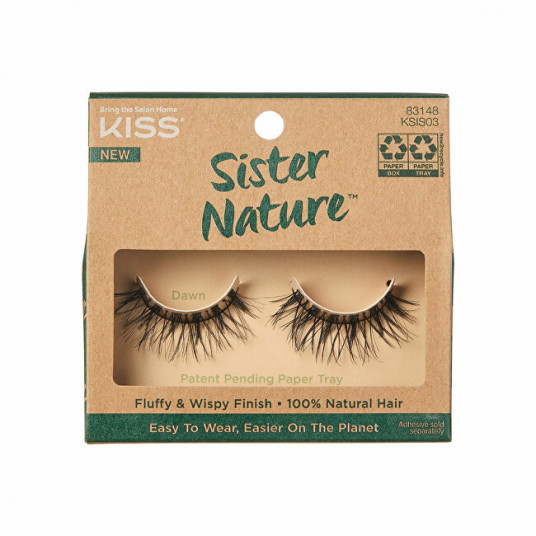 KISS - Adhesive eyelashes ECO natural Sister Nature Lash 1 pair - Willow