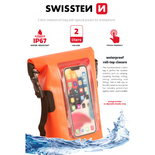 Swissten Waterproof Universal Phone Case 2L