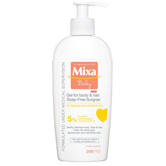  Mixa - Extra nourishing body wash gel and hair for children 5% 250 ml 