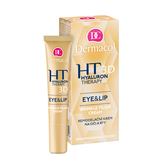  Dermacol - The remodeling cream for eyes and lips (Therapy Hyaluron 3D Eye & Lip Wrinkle Filler Cream) 15 ml 