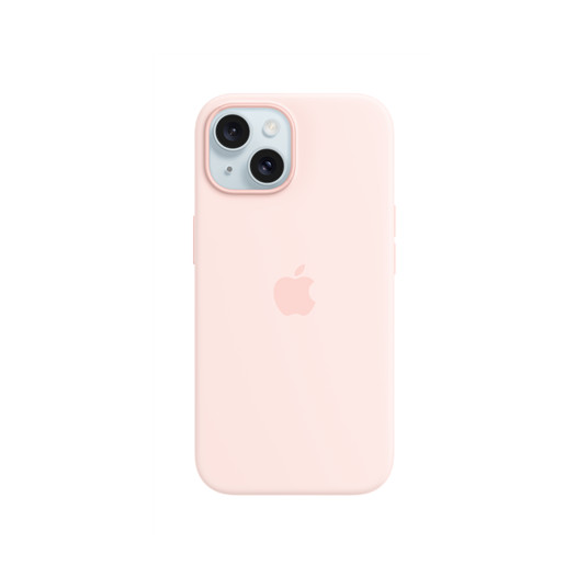  Dėklas Apple Iphone 15 Silicone Case with MagSafe - Light Pink 